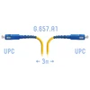 Патчкорд оптический SNR-PC-SC/UPC-A - 3 метра Патчкорд оптический SNR-PC-SC/UPC-A - 3 метра